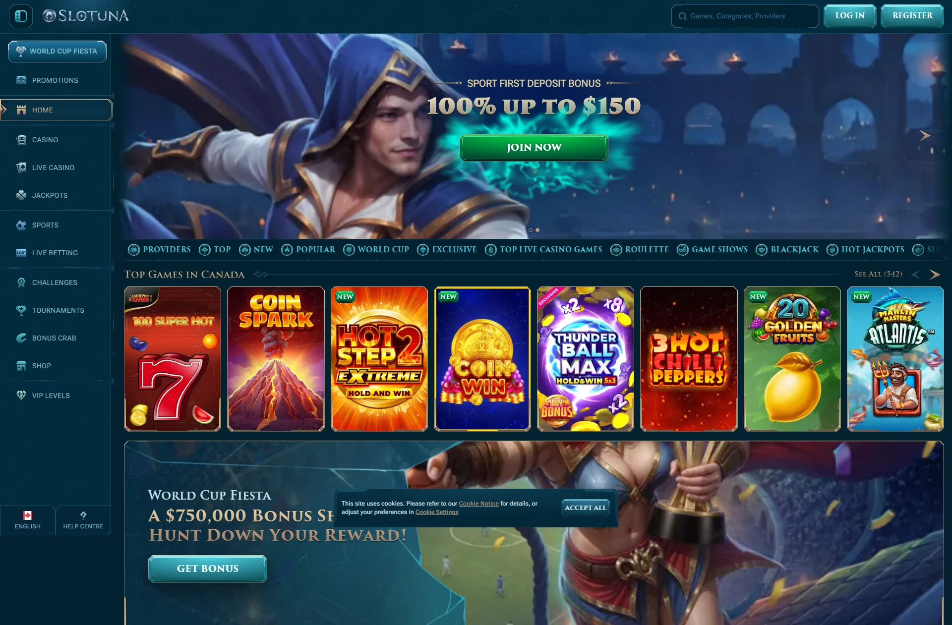 slotuna Casino επίσημη αρχική σελίδα