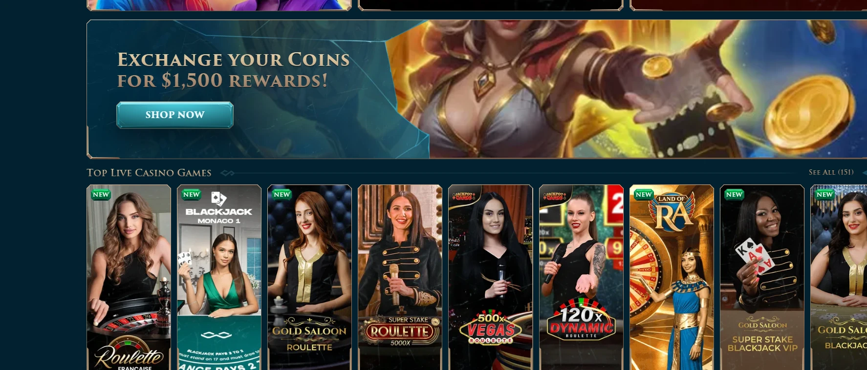 slotuna Casino banner προσφοράς μπόνους